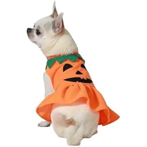 Déguisement De Citrouille - Atosa - Taille M - Orange - Pour Animaux De Compagnie - Halloween
