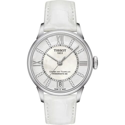 Tissot Montre Blanc Analogique Femmes Chemin Des Tourelles T0992071611600