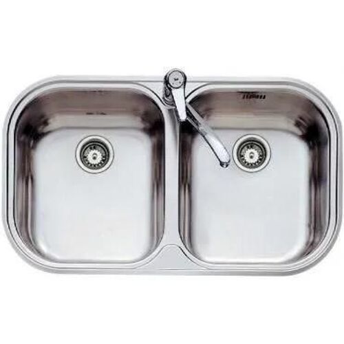 Evier - TEKA - STYLO 2C - Inox 18/10 - 2 cuves - Vidage manuel