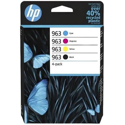 HP 963 - Pack 4 Cartouches d'encre - noir, cyan, magenta, jaune