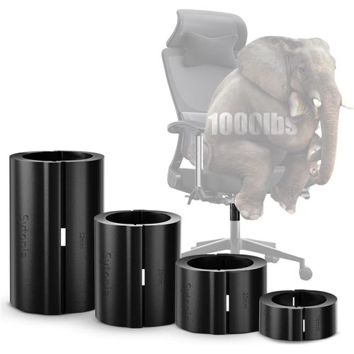Lot De 4 Rallonges De Hauteur De Chaise Avec Pinces Pour Empêcher Le Cylindre De Gaz De Glisser Vers Le Bas, Aucun Outil Nécessaire, Jusqu'à 12,7 Cm, Très Résistant, 453,6 Kg,