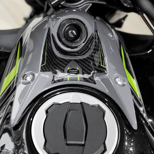 Motorcycle Sticker Compatible With Kawasaki Z650 2024 Black Protection Key Area Against Shock And Scratch 3d Resin-Made In Italy
