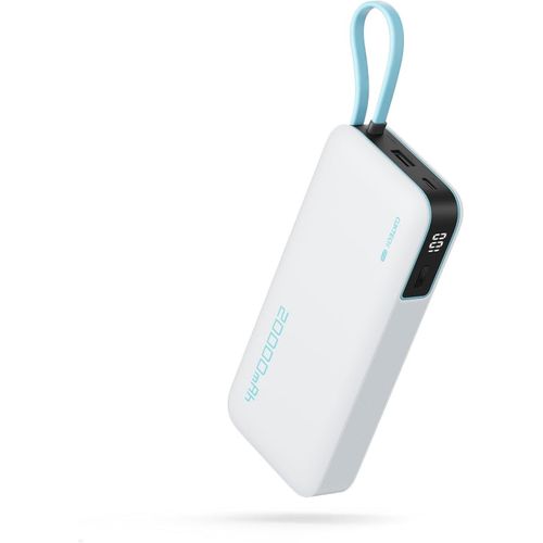 External Battery 45w 20000mah Power Bank, External Battery Quick Charge With Built-In Usb C Cable, Portable Battery For Iphone 16/15/14/13, Samsung, Xiaomi, Ipad, Macbook, Switch