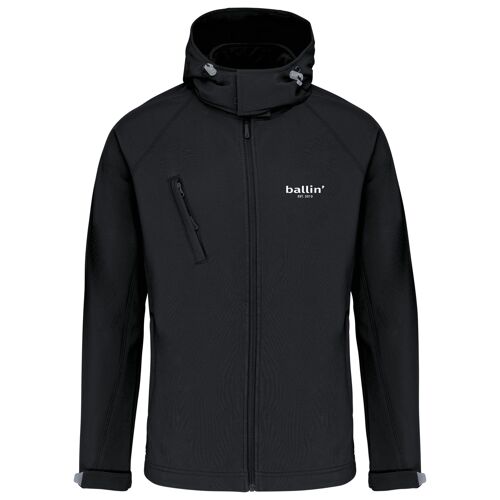 Ballin Est. 2013 Softshell Hooded Jas Noir