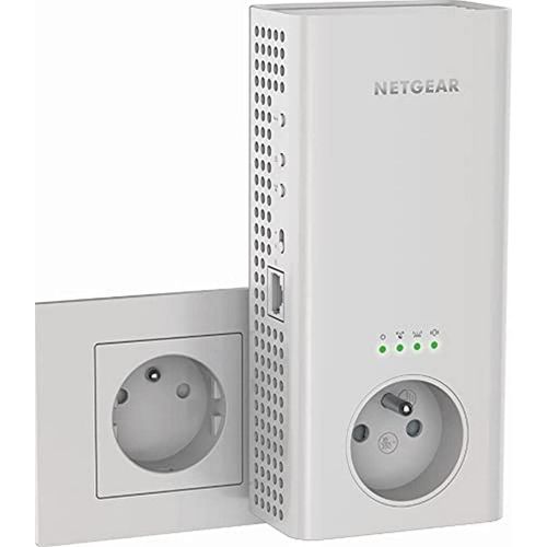 SUBZONAL-NETGEAR Répéteur WiFi Puissant (EX6470) - Amplificateur WiFi AC1900 - WiFi Extender Mesh Couvre Jusqu¿à 150m² - Prise Electrique Intégrée et 1Port Ethernet - Compatible Toutes Box Internet