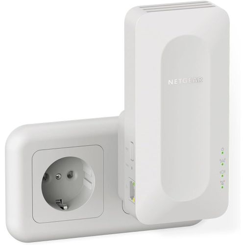 SUBZONAL-NETGEAR Répéteur WiFi 6 Mesh (EAX17), Amplificateur AX3000, Puissant Couvre jusqu'à 140 m², 3 Gbps, Extender Compatible Toutes Box, Booster, Garde Le même nom de réseau Actuel, Installation