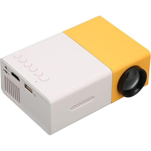 loc-Mini Projecteur,Vidéoprojecteur Full Hd 1080P,Projecteur De Film Portable Pour Ios,An Oid,Projecteur Smart Home Compatible Avec Hdmi,Usb,Audio,Av Et