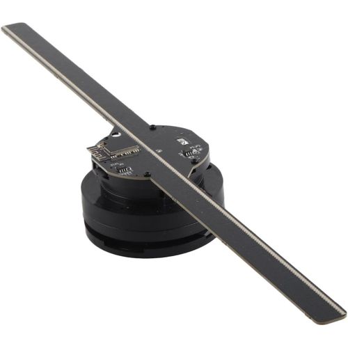 3D Hologram Advertising Display Fan Projector, 224 LED Luminous Beads, Professional Salon LED Display Fan 800x480P, 3D Holographic Fan