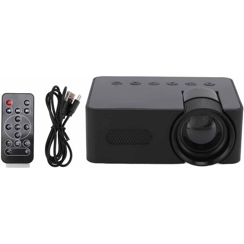 Mini Projecteur, Projecteur Vidéo Portable de Protection des Yeux HD 1080P avec Haut Parleur 4¿ 2W WiFi Bluetooth, Projecteur de Cinéma Maison pour Film Jeu au Plafond Extérieur
