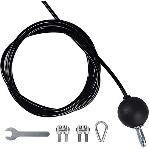 Kit De Poulie De Fitness De 4 Mètres, Câbles De Rechange Pour Salle De Sport À Domicile, Robuste, Résistant À L'usure, Idéal Pour Le Levage, Le Transport, Le Fitness, Le Camping (Poulie Non Incluse)