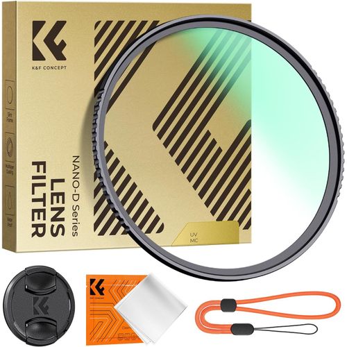 82mm Filtre UV Protection et Bouchon d'objectif et Chiffon de Nettoyage-D Série