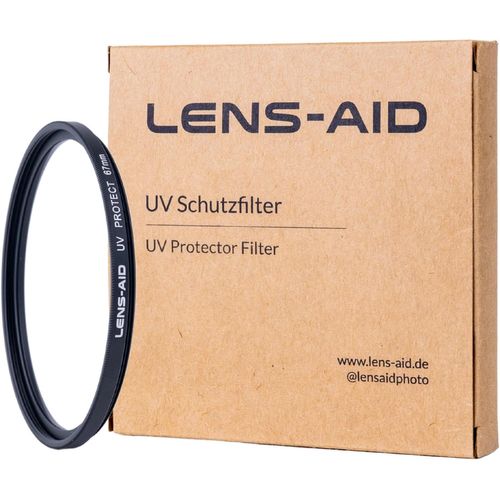 UV Filter 67mm - Filtre d'objectif avec Verre Schott B270 - Filtre de Protection Ultraviolet avec Nano-revêtement 18x Contre Les Rayures, la, Le Sable - Effet Lotus (oléofuge & Hydrofuge)