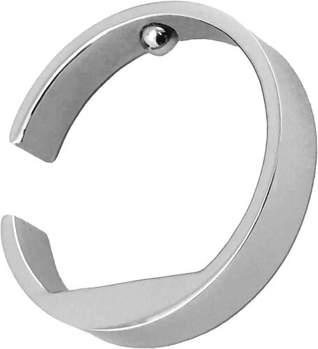 Bague D'acupression « Good Night » En Acier Inoxydable Pour Le Petit Doigt - Réglable - Taille 47, 53, 60, 67 (Diamètre 15 Mm), 15, Acier Inoxydable