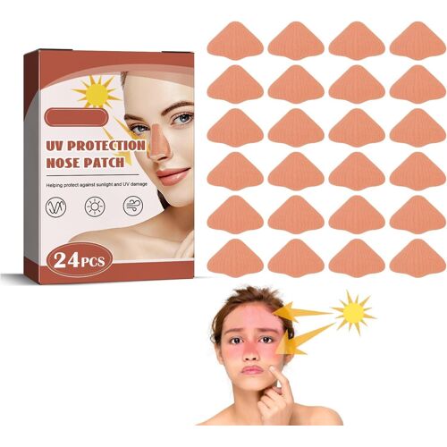 Patch De Protection Solaire Pour Nez,Autocollants De Protection Solaire Nez,Protège Nez Solaire,Patchs Protection Solaire Nez,Patch Protège-Nez Anti-Uv,Protège-Nez Solaire,Protège-Nez Uv,24 Pièces