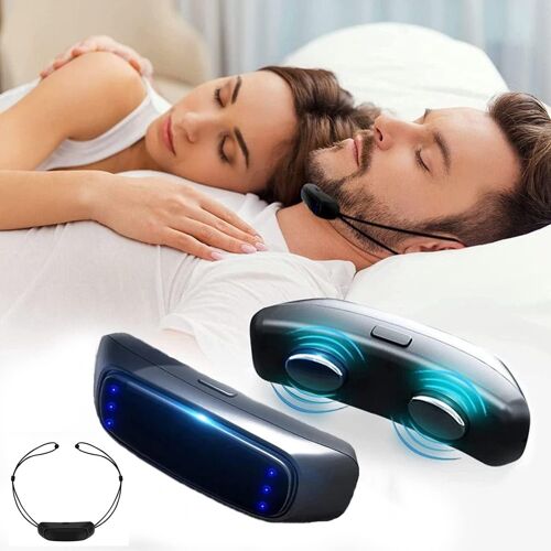 Dispositif Anti-Ronflement Électrique, Détection Intelligente Du Son Dispositif De Ronflement Pour Améliore La Qualité Du Sommeil Et Soulage La Fatigue, Confortable À Porter 