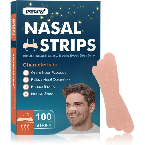 Lot De 100 Bandes Nasales Pour Le Ronflement,Bandes Nasales Extra Résistantes Pour Le Sport Et Le Sommeil,Bandes Anti-Ronflement Pour Aider À Arrêter Les Ronflements Et Soulager La Congestion Nasale 