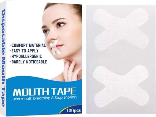 Bande Buccale Pour Dormir,Mouth Tape For Sleeping,Sleep Strips Mouth Tape,Adhésif Mouth Tape,Tapes Anti Ronflement,Anti-Ronflement Nasal Mouth Tape,Moins De Respiration Buccale 