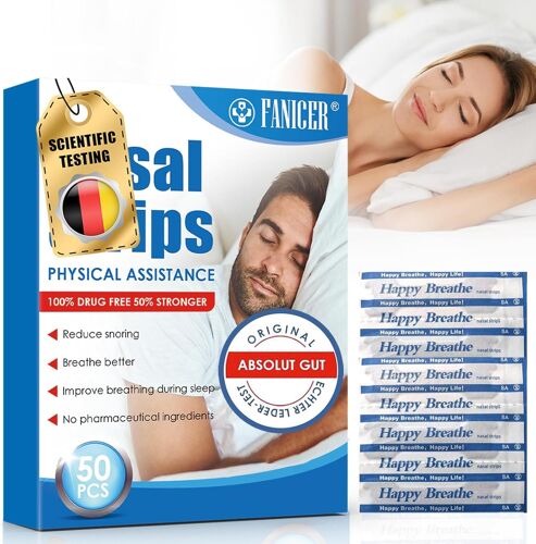 50pcs Anti Ronflement Nasal Strips, Anti Ronflement Nasal Strips, Noir Nasale Strips Convient Aux Personnes Pour Le Ronflements,Aide À Réduire Les Ronflements Vous Aide À Mieux Respirer 