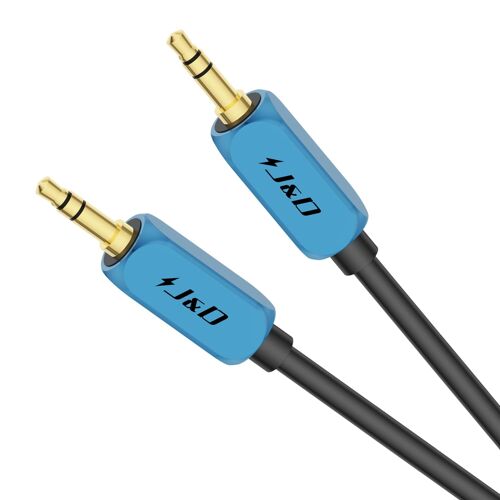 Câble Auxiliaire 3,5 mm, Câble Audio Auxiliaire 3,5 mm 1/8 TRS vers 1/8 TRS avec Coque en Alliage d'Aluminium pour Voiture, Compatible avec Stéréos, Haut-Parleurs, Écouteurs et Plus, 2.7 M