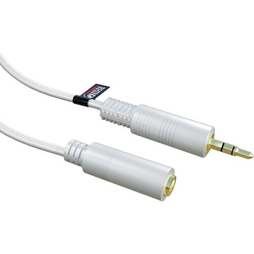 Câble auxiliaire audio stéréo 3,5 mm mâle vers femelle pour voiture, casque, écouteurs, lecteur MP3, smartphone, Echo Dot, tablette, chaîne stéréo, ordinateur portable, blanc (2 m)
