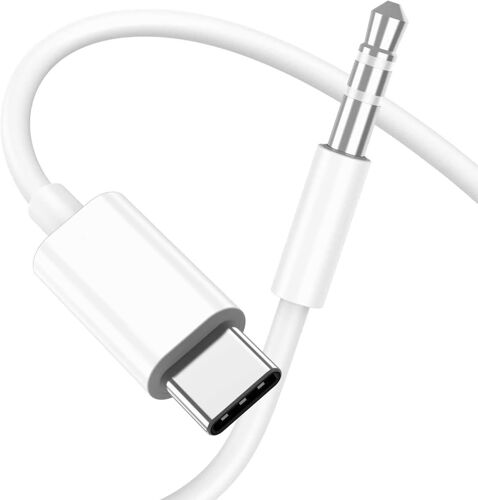 USB C jack câble auxiliaire voiture téléphone portable,USB C vers jack 3.5mm câble pour iPhone 15 Pro Max/15 Plus, Samsung Galaxy S23/S22/S21 Ultra, Huawei P40/Mate40, Casque,Home/Car Stereos