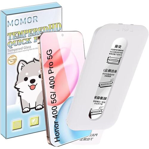 CAUC-3 Pièces pour Honor 400 5G pour Verre Trempé, élimination Automatique de la Poussière, Couverture Plein écran,Film de Protection D'écran Ultra-Clair,Installation Facile