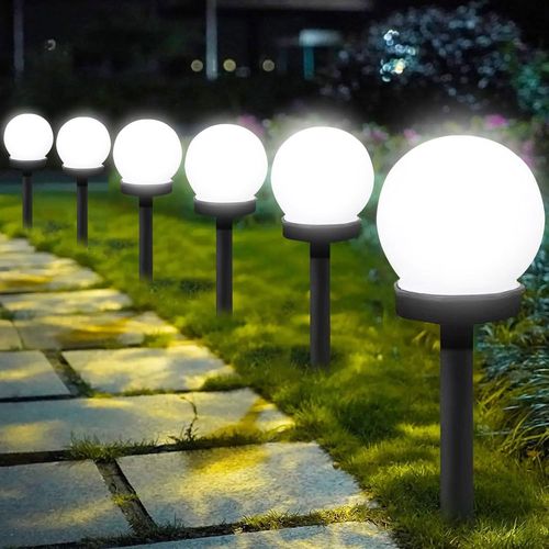 Kal-Lot De 3 Lampes Solaires Pour Extérieur - Lampe Solaire De Jardin - Lampes Solaires Étanches Pour Jardin - Lampe Solaire Étanche - Décoration De Jardin - Décoration De Terrasse