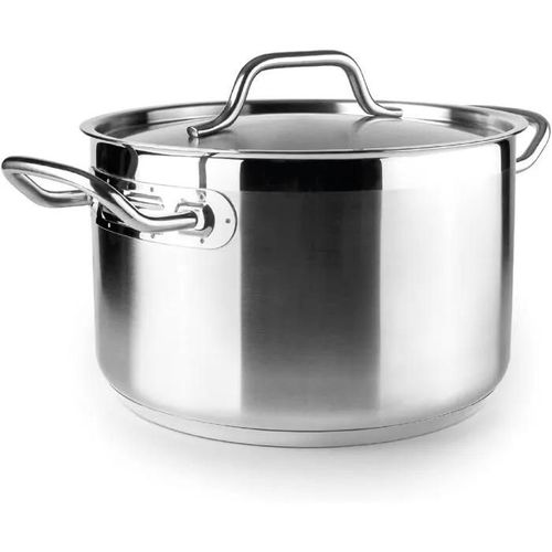 Ibili - Faitout Avec Couvercle Inox Ebbe 22 Cm, Acier Inoxydable 1810, Compatible Induction