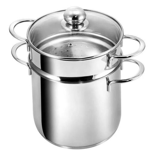 Kopf 122494 Casserole À Pâtes Makkaroni, Ø 20 Cm, Inox + Panier À Spaghetti/Légumes