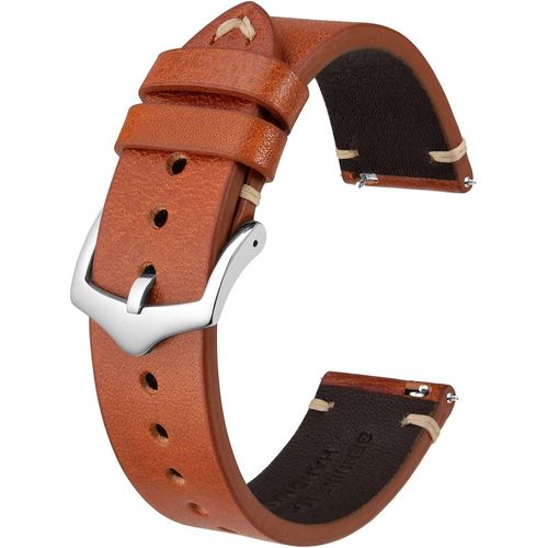 Cauc-Bracelets De Montre Pour Homme, Bracelets En Cuir Cousus À La Main, Dégagement Rapide, 18mm 20mm 22mm