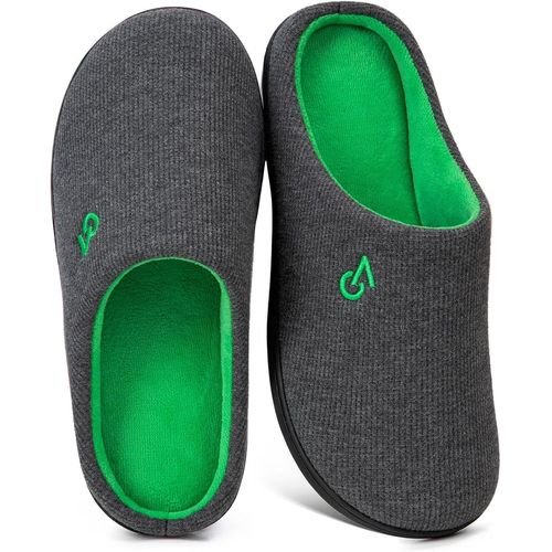 Ersan-Hommes Chaussons À Mémoire De Forme Bicolore