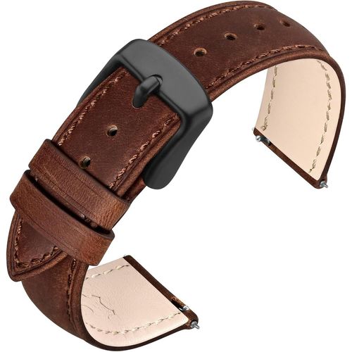 Cauc-Bracelet De Montre Pour Homme Et Femme, Bracelets En Cuir Vintage À Dégagement Rapide 18mm 19mm 20mm 21mm 22mm