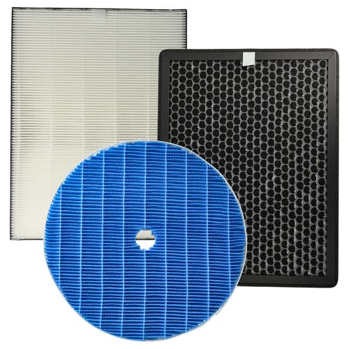 vhbw 3 Filtres compatible avec Philips AC2887/10 purificateur d'air - filtre à charbon actif, mèche d'humidification, filtre HEPA