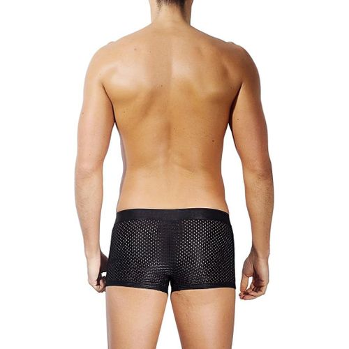 Tzf-Boxer Homme Respirant Maille Shorties Soie Glacée Transparence Sexy Sous-Vêtement Ultra Cool Et Confortable Caleçons