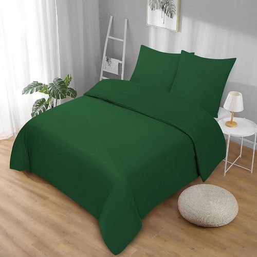 Tzf-Parure De Lit 135 X 200 Cm - 2 Pièces (1 Housse De Couette + 1 Taie D'oreiller 80 X 80 Cm) - 100 % Coton - Doux Pour La Peau Et Lavable À 60 °C - Fermeture Éclair Ykk - Certifié Oeko-Tex