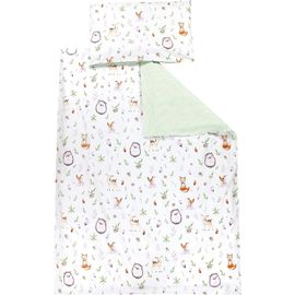 Uiiuy-Ensemble De Linge De Lit Pour Enfants 2 Pièces, Clairière/Chevreuils, 135x100 Cm