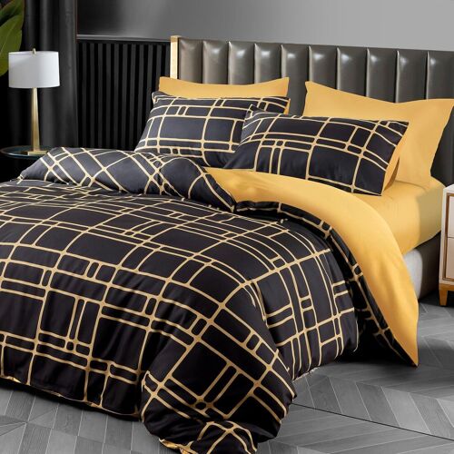Kalanka-Housse De Couette 140x200 Cm - Housse De Couette Microfibre Ultra Douce 140x200 Cm Avec Taie D'oreiller, Parure De Lit En Microfibre Avec Fermeture Éclair