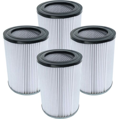vhbw 4x filtre remplacement pour Cleancraft 7010335 pour aspirateur - filtre HEPA noir / blanc