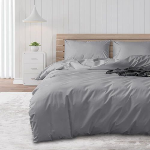 Tzf-Housse De Couette Imperméable, Protège-Couette, Imperméable, Convient Aux Animaux Domestiques, Chats Et Chiens, Enfants, Personnes Âgées, Double Fermeture Éclair (Gris, Queen (200 * 200 Cm))