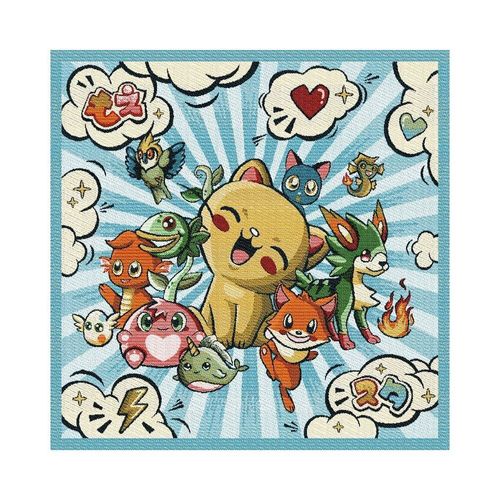Tissu Carré Jacquard 48x48 Catimini