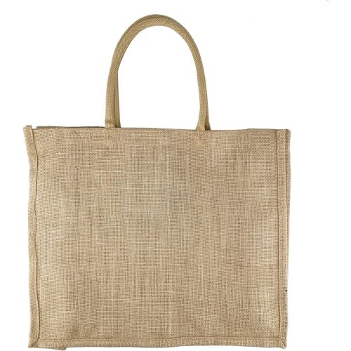 SJZG-Eko Sac Toile De Jute 42X36Cm - 100% Jute Shopper, Sac Cabas Shopping, Naturel Sacs - Robuste Et Grand