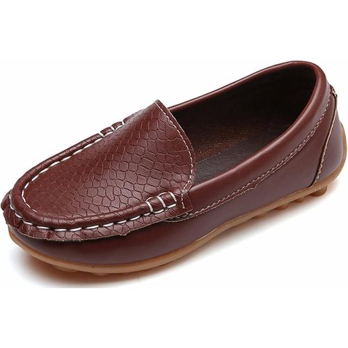 Utigh-Mocassins Pour Enfant Cuir Bateau Chaussures Garçon Mode Oxford Chaussures Fille Décontracté Confortable Mocassin Plates Loafers