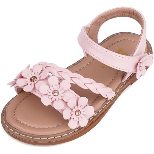 Utigh-Sandales Fille Sandale Cuir Enfant Fille Fleur Chaussures Ete Fille