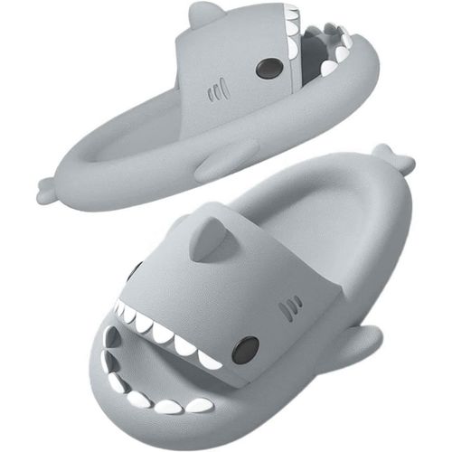 Utigh-Claquettes Requin Femme Homme, Chaussons De Maison Piscine Et Plage Confortable Enfant, Pantoufles De Bain Et Douche Antidérapantes, Chaussures De Requin
