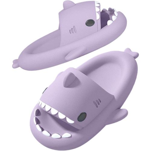 Maas-Claquettes Requin Femme Homme, Chaussons De Maison Piscine Et Plage Confortable Enfant, Pantoufles De Bain Et Douche Antidérapantes, Chaussures De Requin