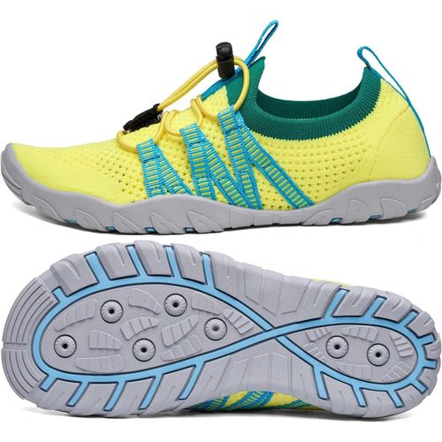 Utigh-Chaussures Aquatiques Enfant Chaussure D'eau Garçon Fille Chaussures De Plage Respirant Chaussures Piscine Chaussures Mer Pour Surf Plongée Nautiques Baignade,Gr 24-36 Eu