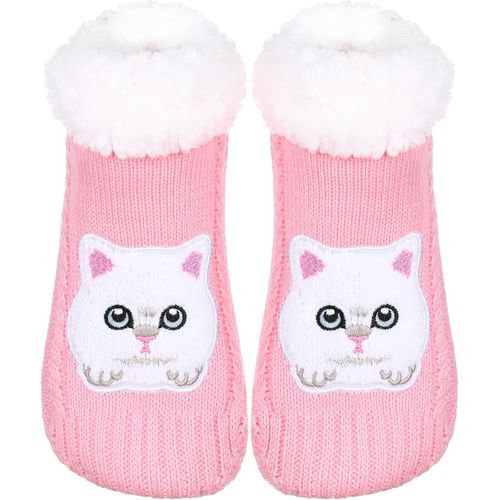 Kjakl-Chat Chausson Chaussette Femmes Antidérapant Hiver Chaud Tricot Pantoufles Doux Drôle Maison Mignon Noël Chaussettes Idées Cadeaux