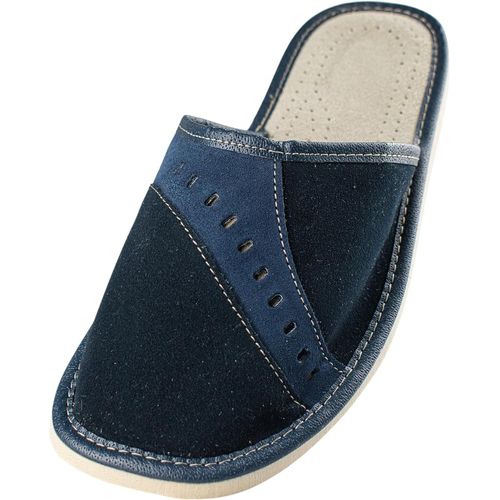 Utigh-Chaussons Hommes Pantoufle Chausson Homme Cuir Mules Pantoufles Semelle Solide 40-46 Eu