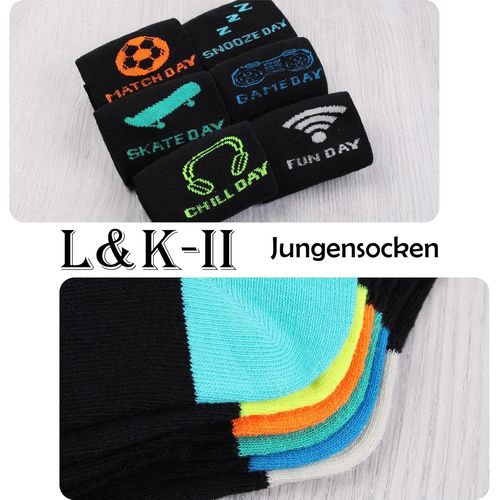 Kalanka-12 Paires Chaussettes Pour Enfants Garçons Filles Chaussettes De Sport Chaussettes D'hiver De Football Coton Macarons À La Mode 2889va