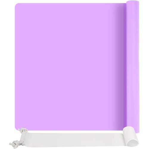 Kjakl-Tapis Silicone 70x50 Cm, Tapis Silicone Resine Epoxy, Antiadhésif Tapis En Silicone Pour Resine Epoxy, Résistant À La Chaleur Antidérapant Tapis De Table Pour Fabrication(Violet)